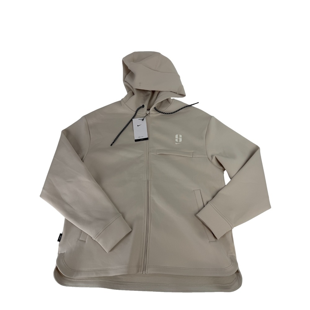 Nike Sabrina Loose Full Zip Basketball Hoodie Women's Size XL Tan IH3916-104 NWT